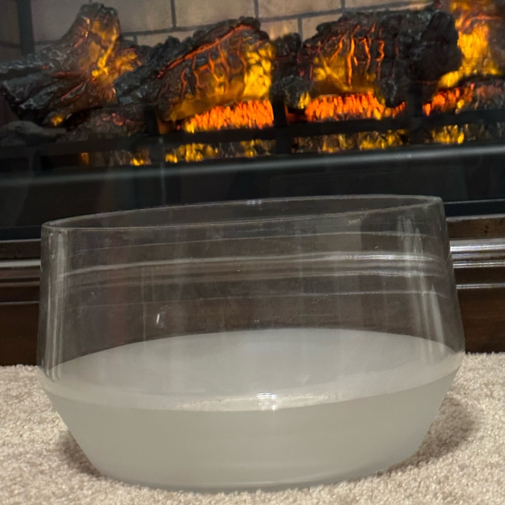 Frosted Morandi Glass Punch Bowl by designer ROOST NIB $137.80